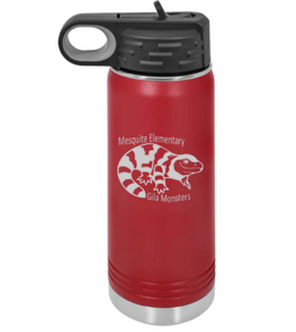 20 Oz Laser Etched Water Bottle - Mesquite Elementary