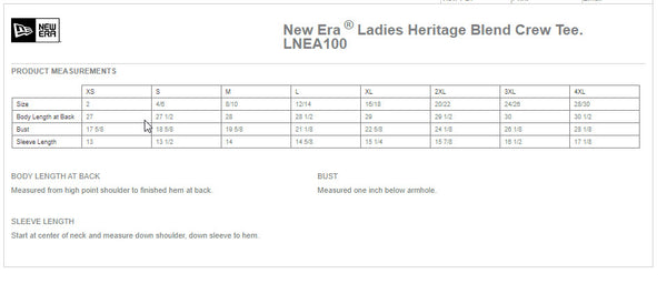 Ladies New Era Heritage Blend - TVHS - LNEA100