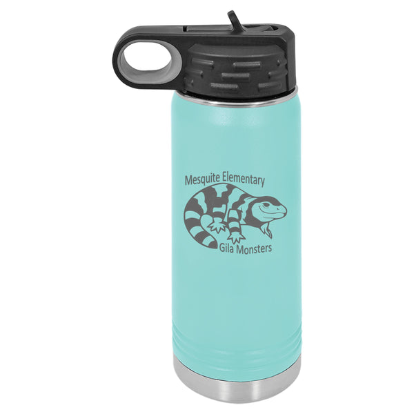 20 Oz Laser Etched Water Bottle - Mesquite Elementary