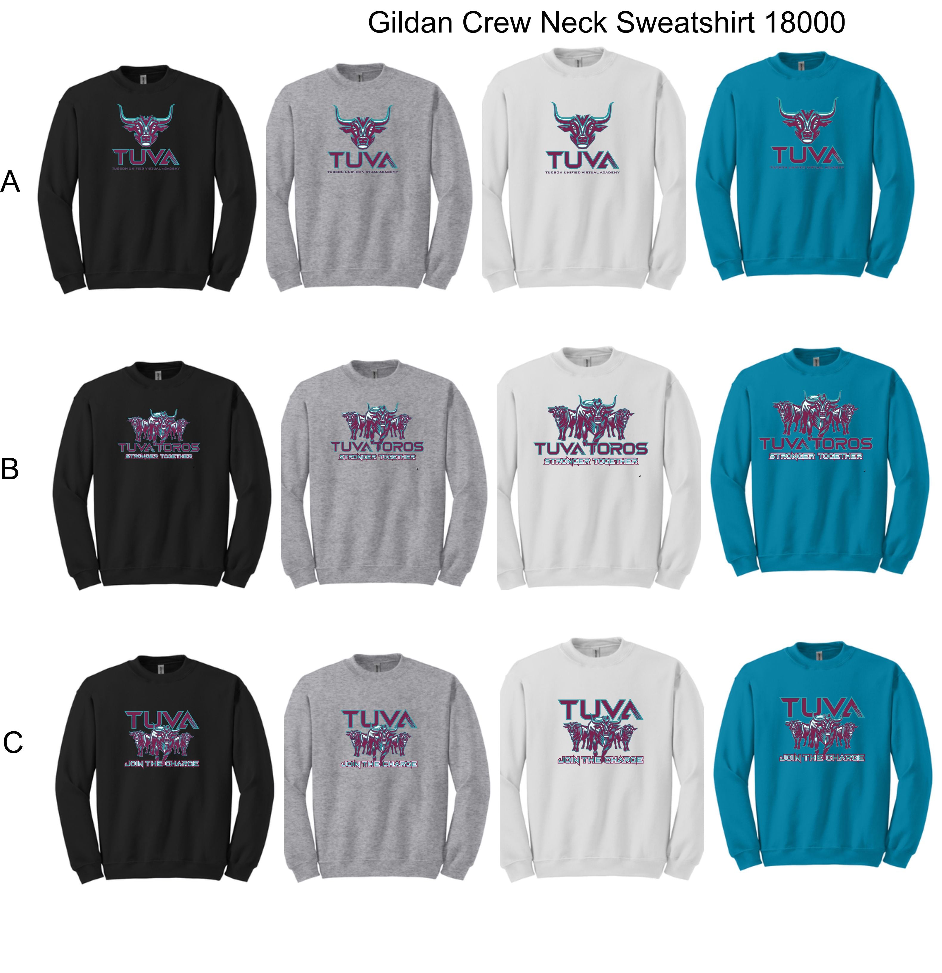 TUVA - Uni-sex Crew neck Sweatshirt - 18000