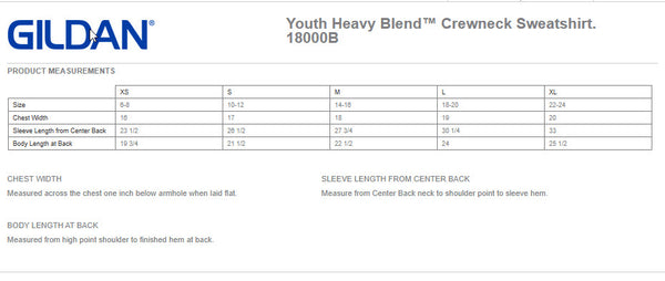TUVA - Youth Crew neck Sweatshirt - 18000B
