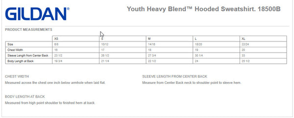 TUVA - Youth Hooded Sweatshirt - 18500B