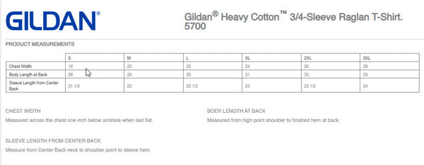 Thornydale LL - Unisex 3/4 Sleeve Cotton Shirt (5700