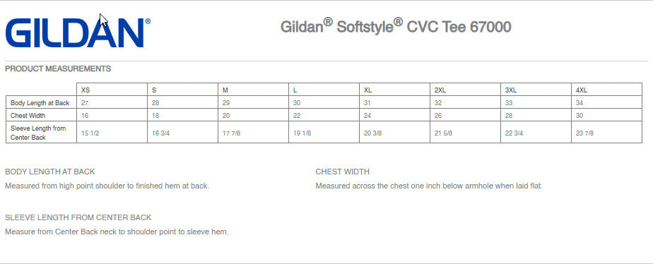 4H shirts - Gildan Softstyle (64000/64000B)