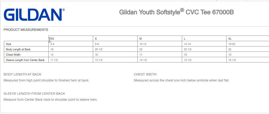 4H shirts - Gildan Softstyle (64000/64000B)