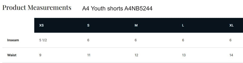 Rincon Little League Shorts- A4N5244