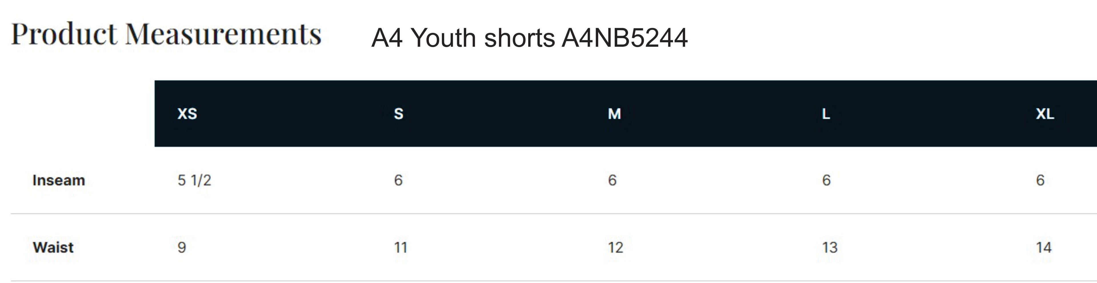 Rincon Little League Shorts- A4N5244