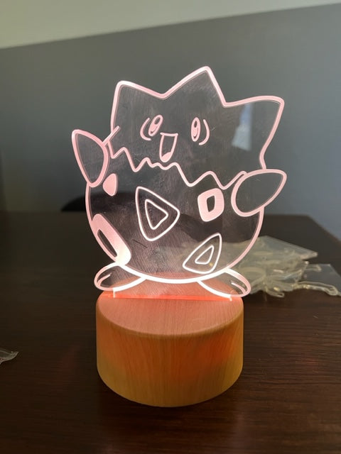 LED Light Stand with Acrylic Cut-out