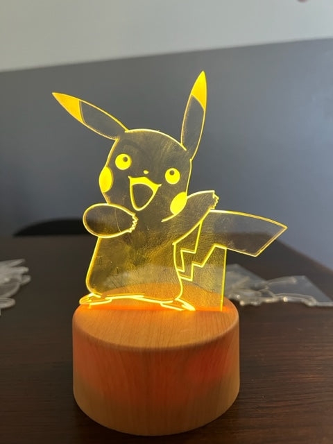 LED Light Stand with Acrylic Cut-out