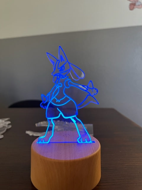 LED Light Stand with Acrylic Cut-out