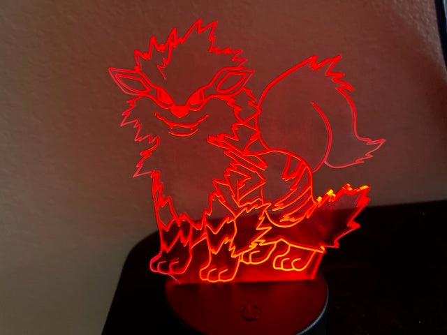 LED Light Stand with Acrylic Cut-out