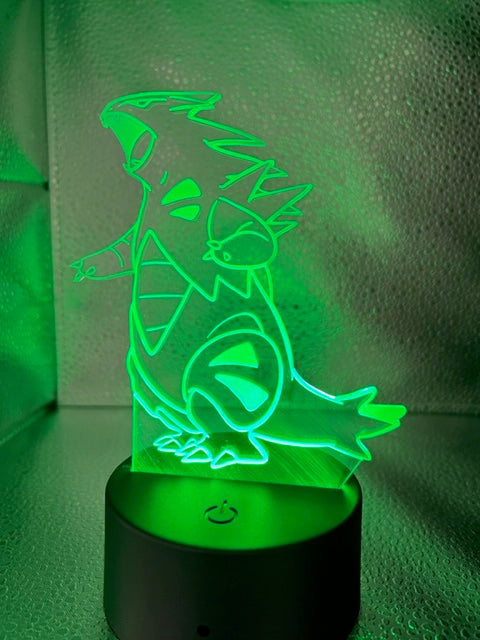 LED Light Stand with Acrylic Cut-out