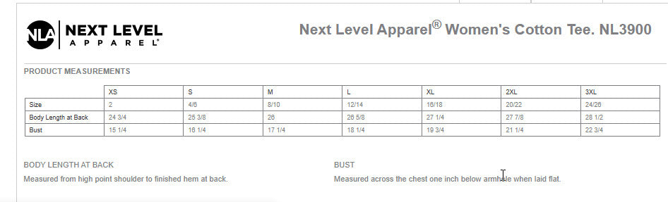 Level Up- Women Next Level - NL3900
