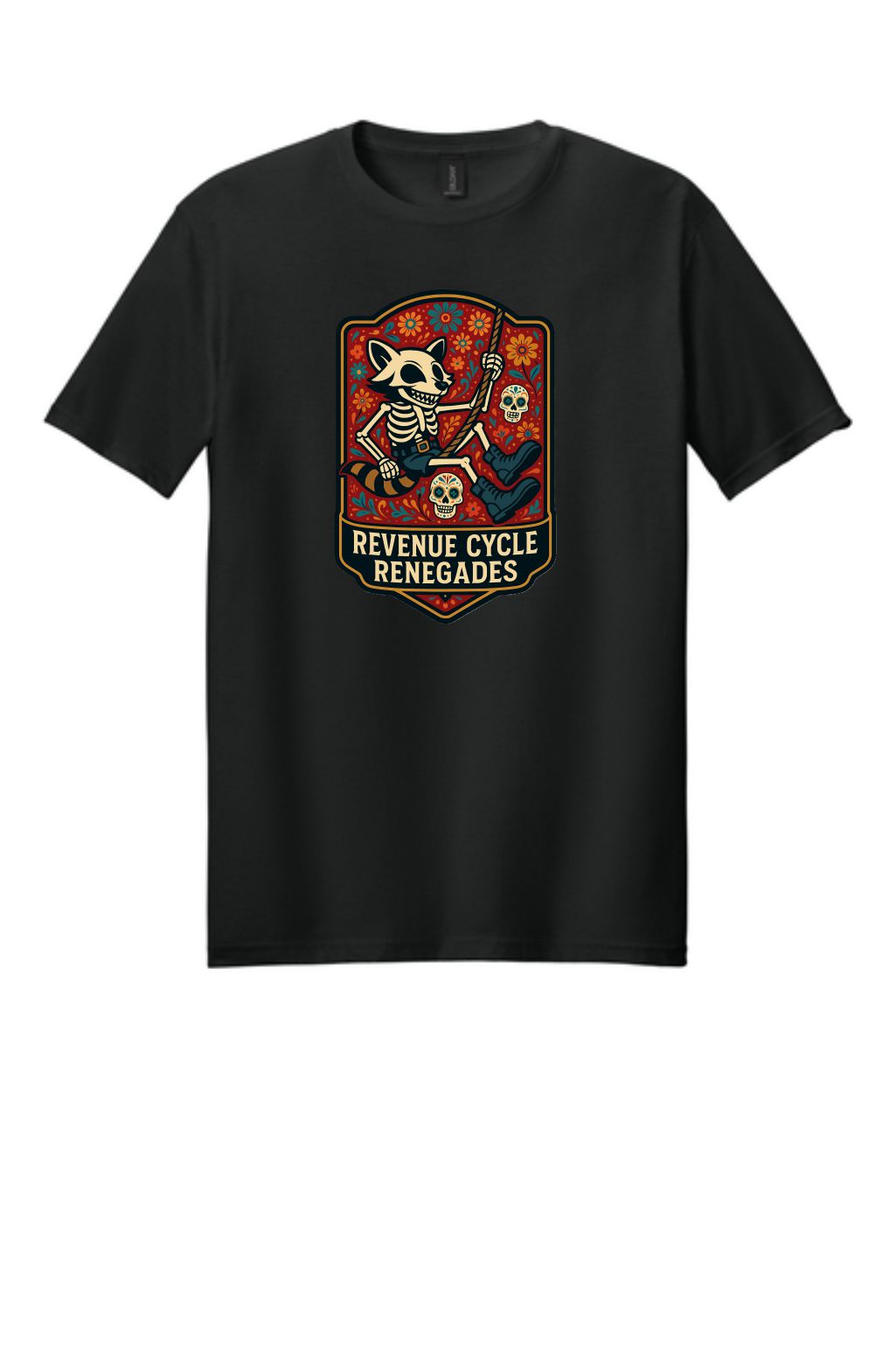 Revenue Cycle Sugar Skull -  gildan softstyle t-shirt 64000