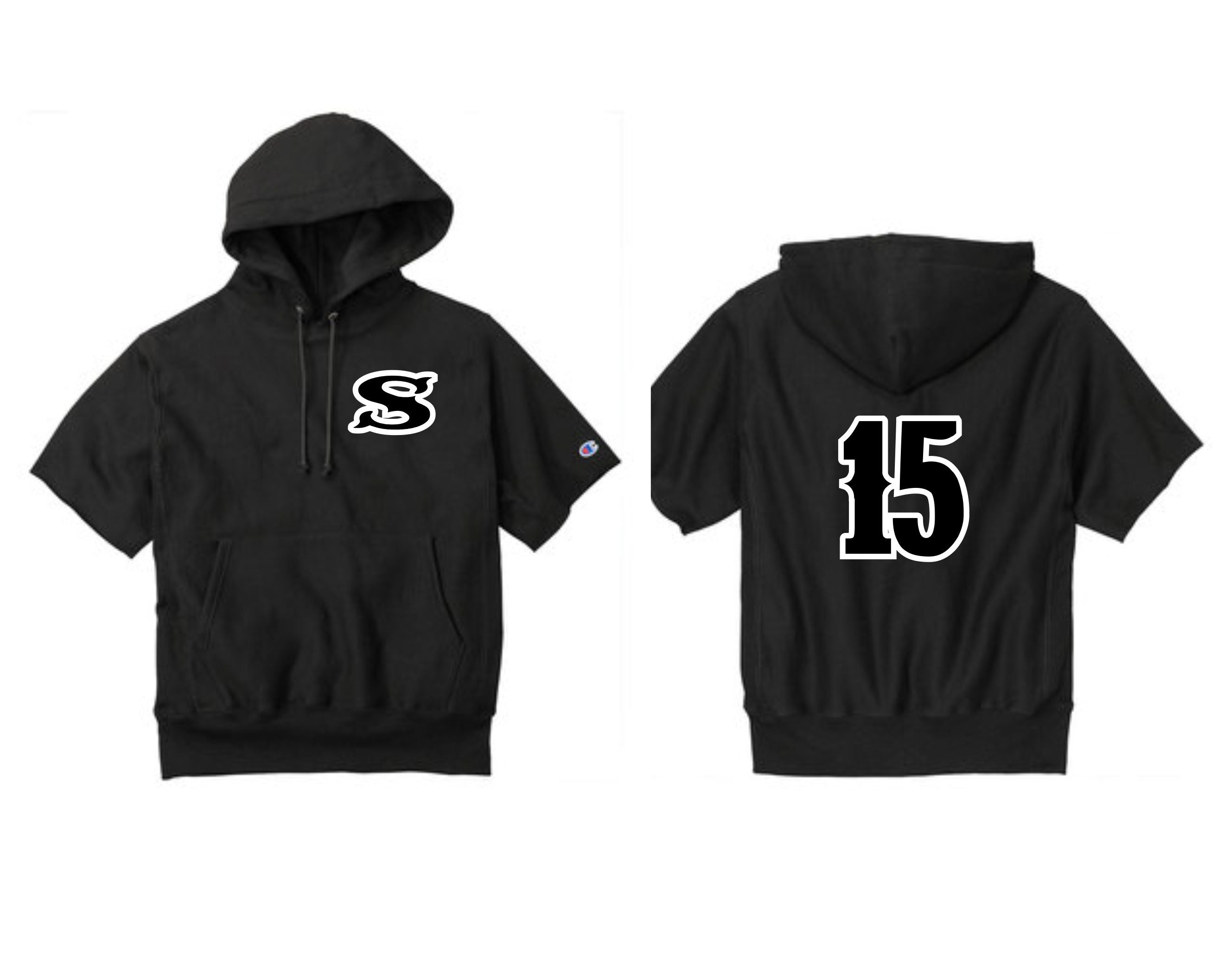 Strikers Baseball Embroidery Short Sleeve hoodie Unisex s101ss