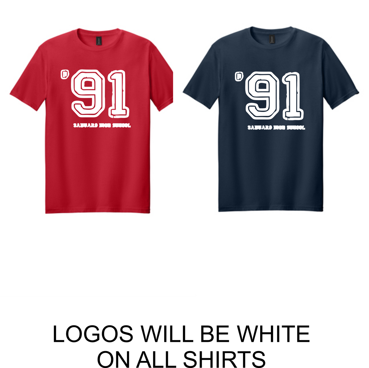 Class of '91 - Unisex Crew Neck Shirt (64000)