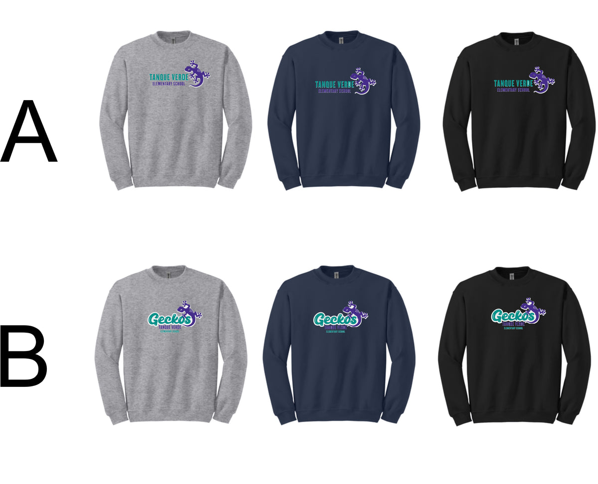 TV Gecko Fan Wear - Youth Crew Neck Sweatshirt - 18000B