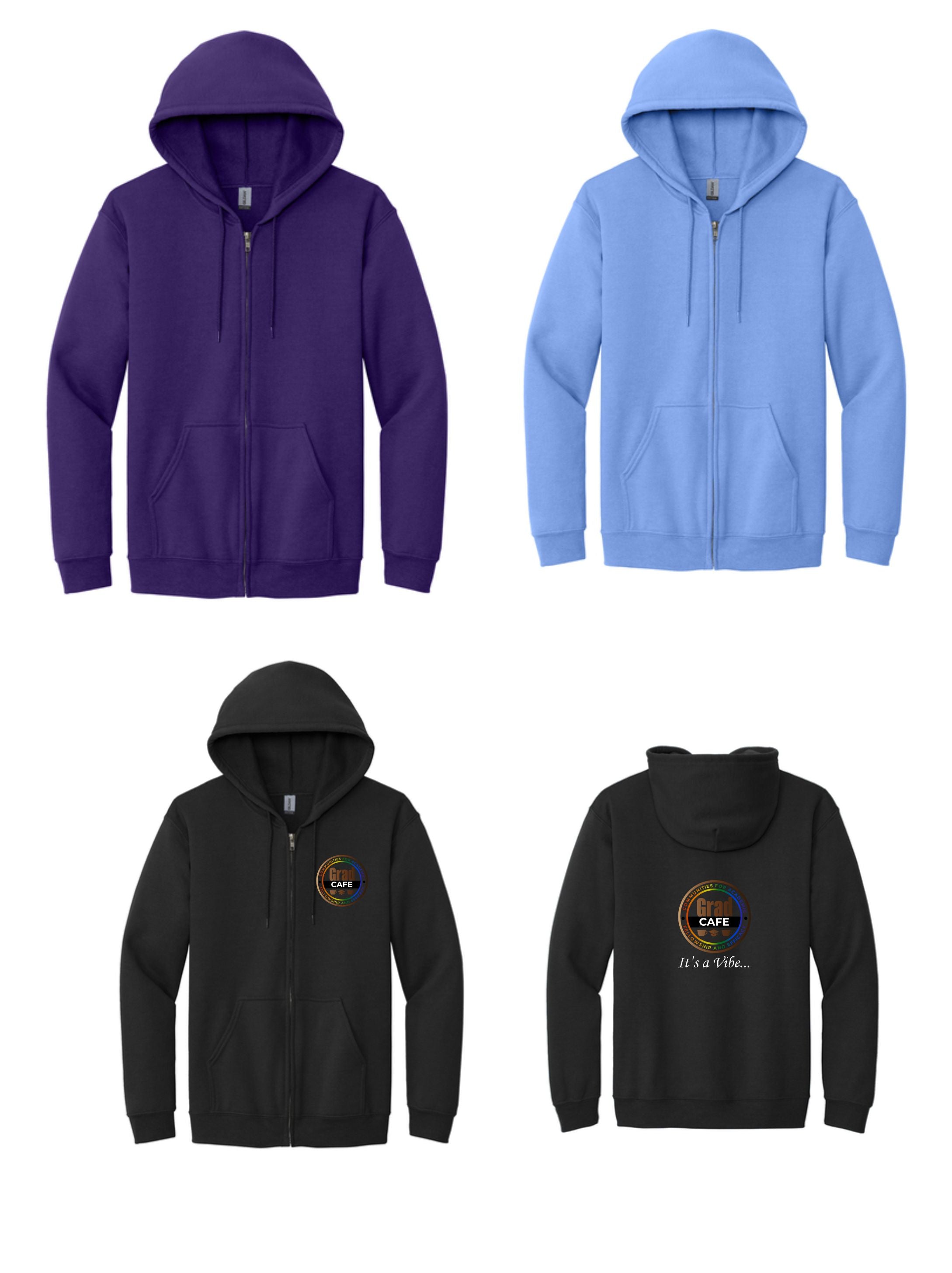 Grad CAFE- Adult Zip Up Hoodie 18600