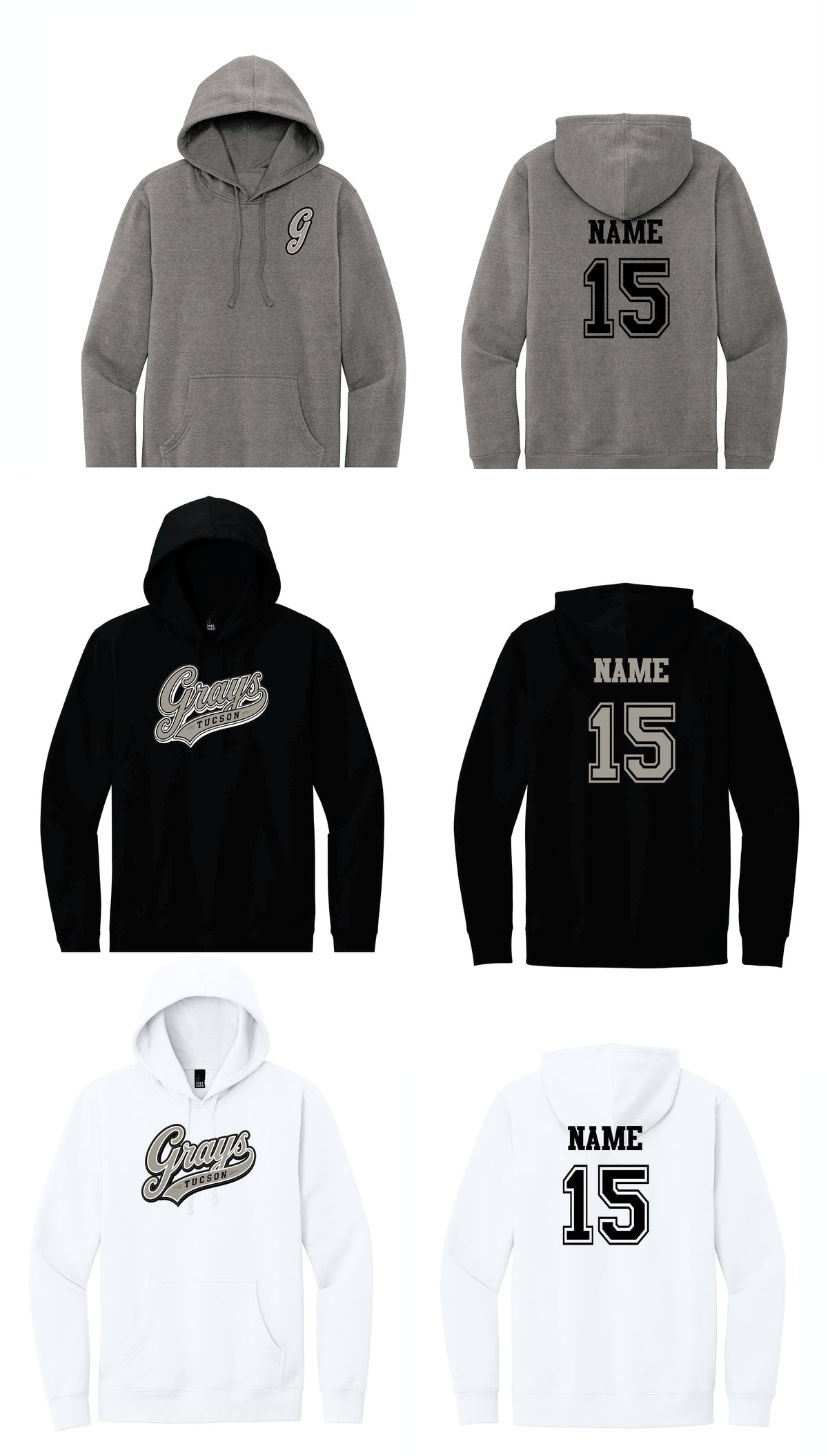 Tucson Grays -District mid weight hoodie (DT6100)