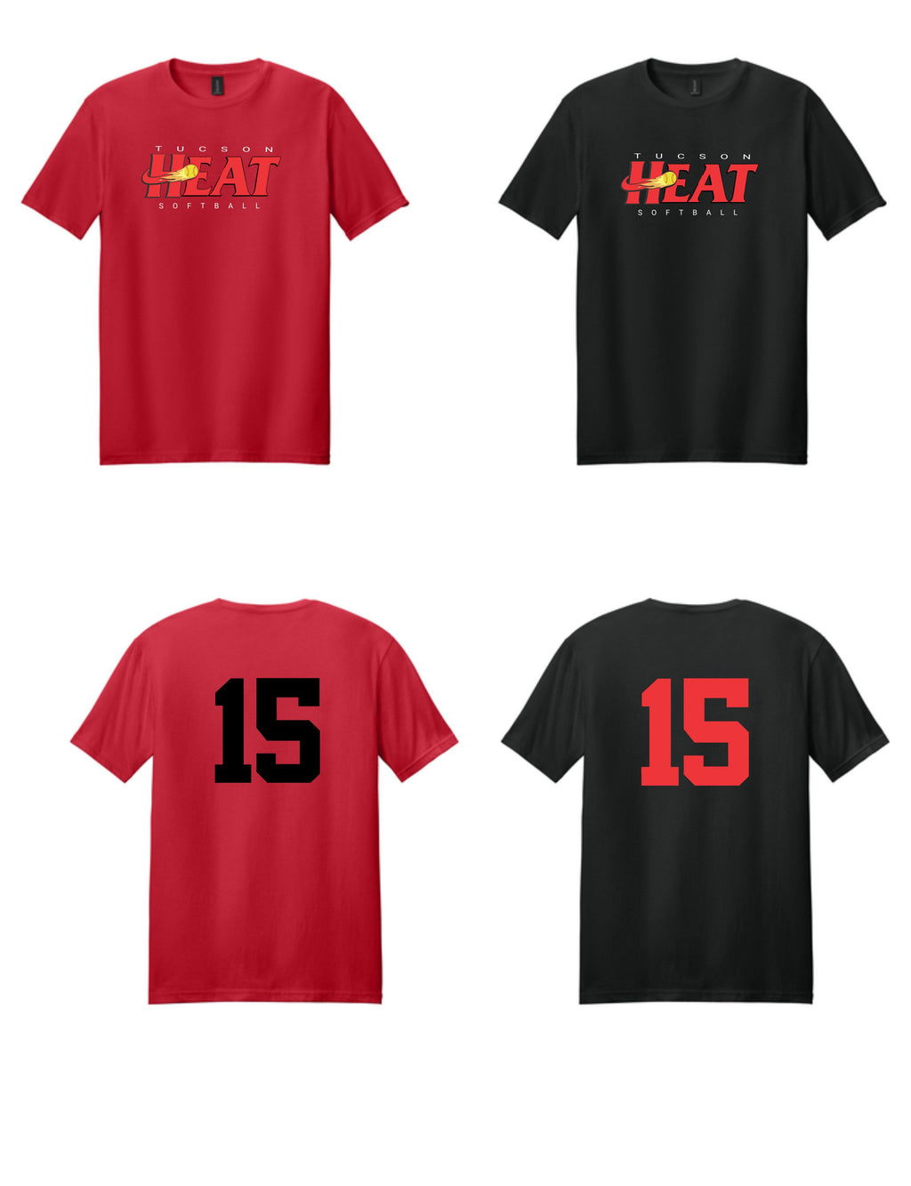 Tucson Heat Softball Crew Neck - Cotton Blend - 64000/64000b