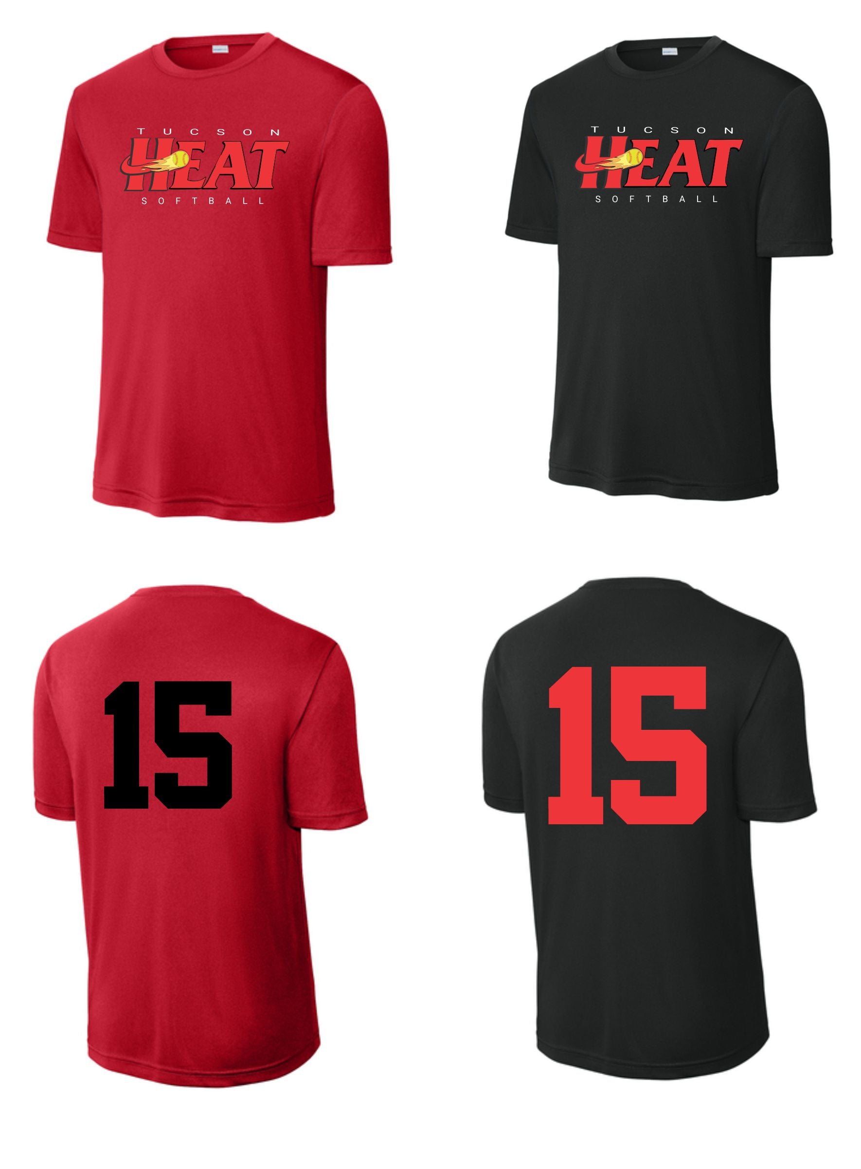 Tucson Heat Softball Dri-fit  shirts- Unisex & Youth (st350)