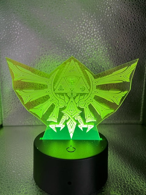 LED Light Stand with Acrylic Cut-out