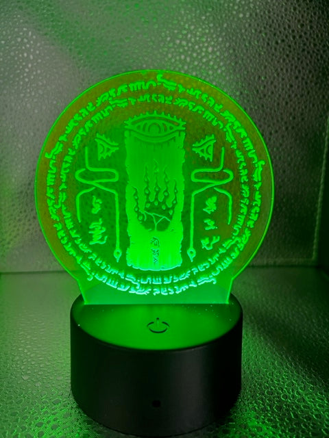 LED Light Stand with Acrylic Cut-out