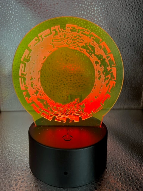 LED Light Stand with Acrylic Cut-out