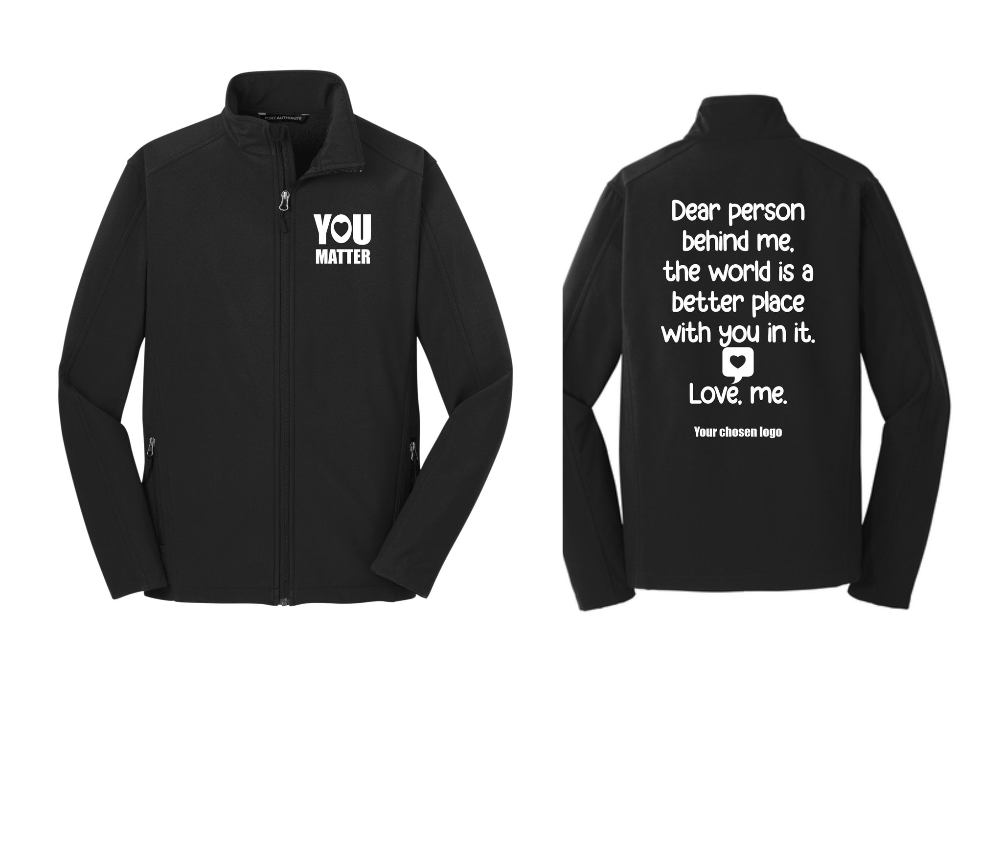 Hospital - Men's Core Soft Shell Jacket - Love Me design (J317)