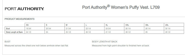 Hospital - Ladies Puffy Vest (l709)