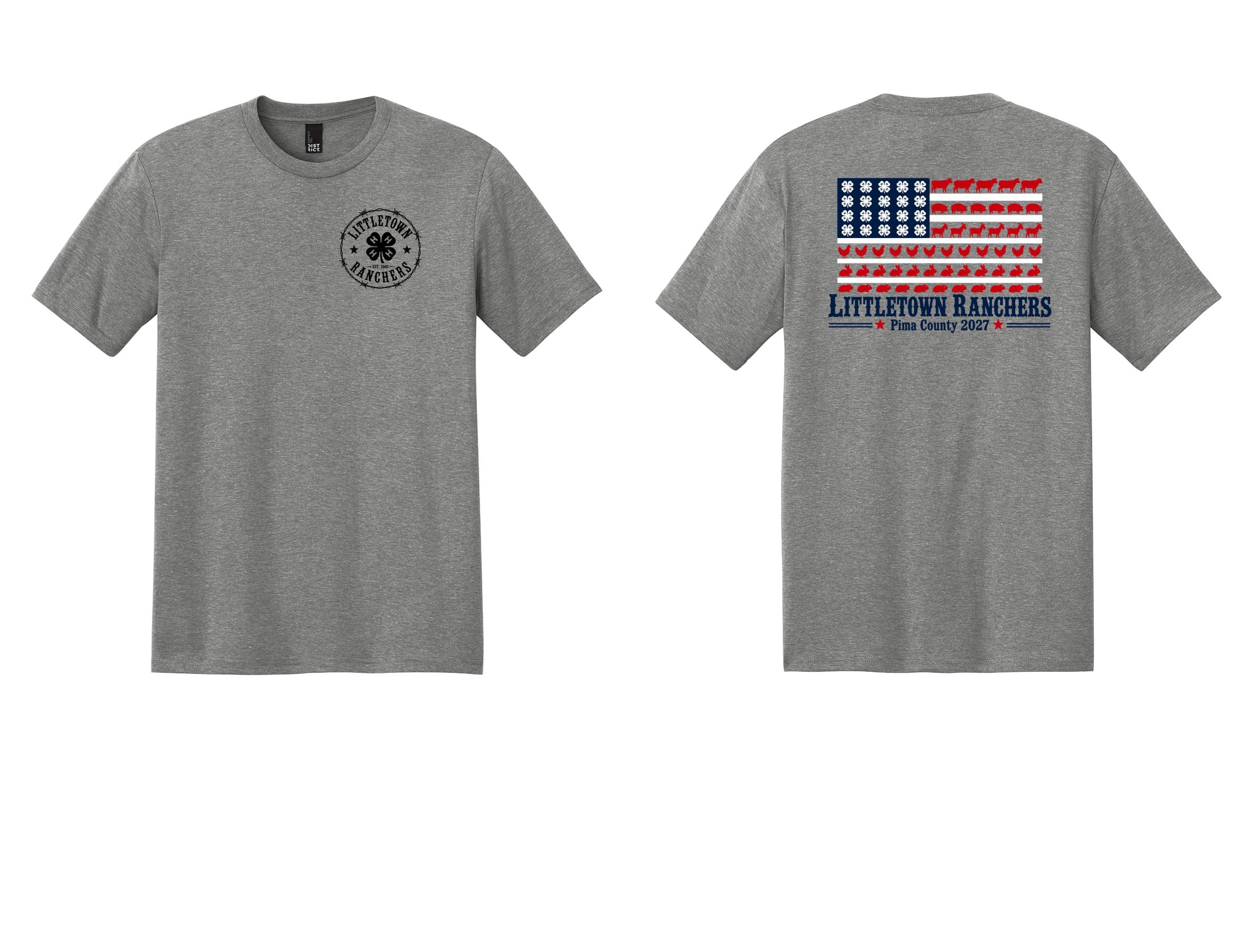 4H Shirts - Little Ranchers -District Made (dt130Y)