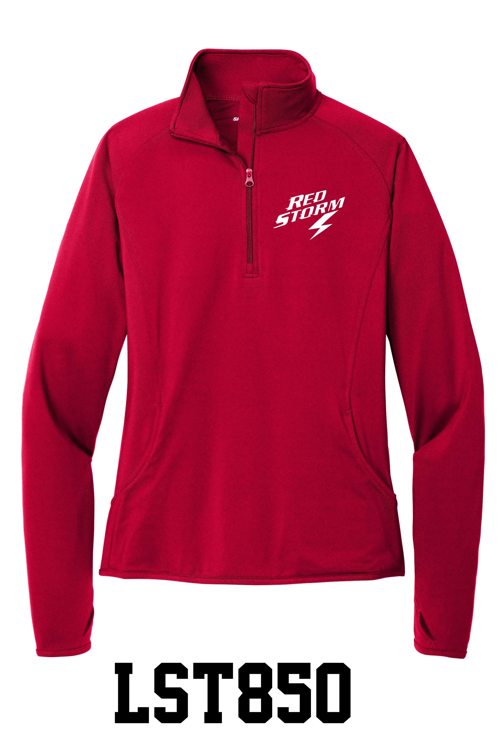 Red Storm - Ladies Sport-Wick® Stretch 1/4-Zip Pullover (Lst850)