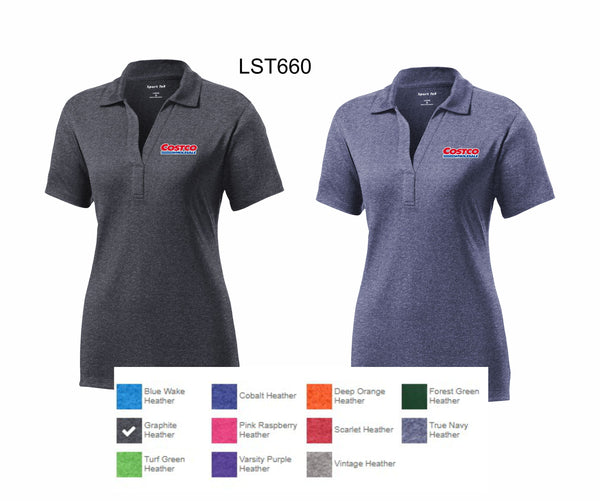 Costco - Sport-Tek® Women's Heather Contender™ Polo LST660
