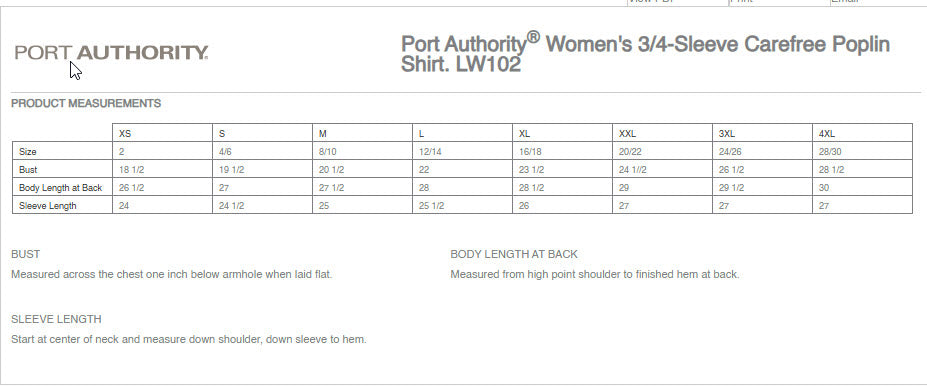 Hospital -Women's 3/4 Sleeve Poplin Shirt (LW102)