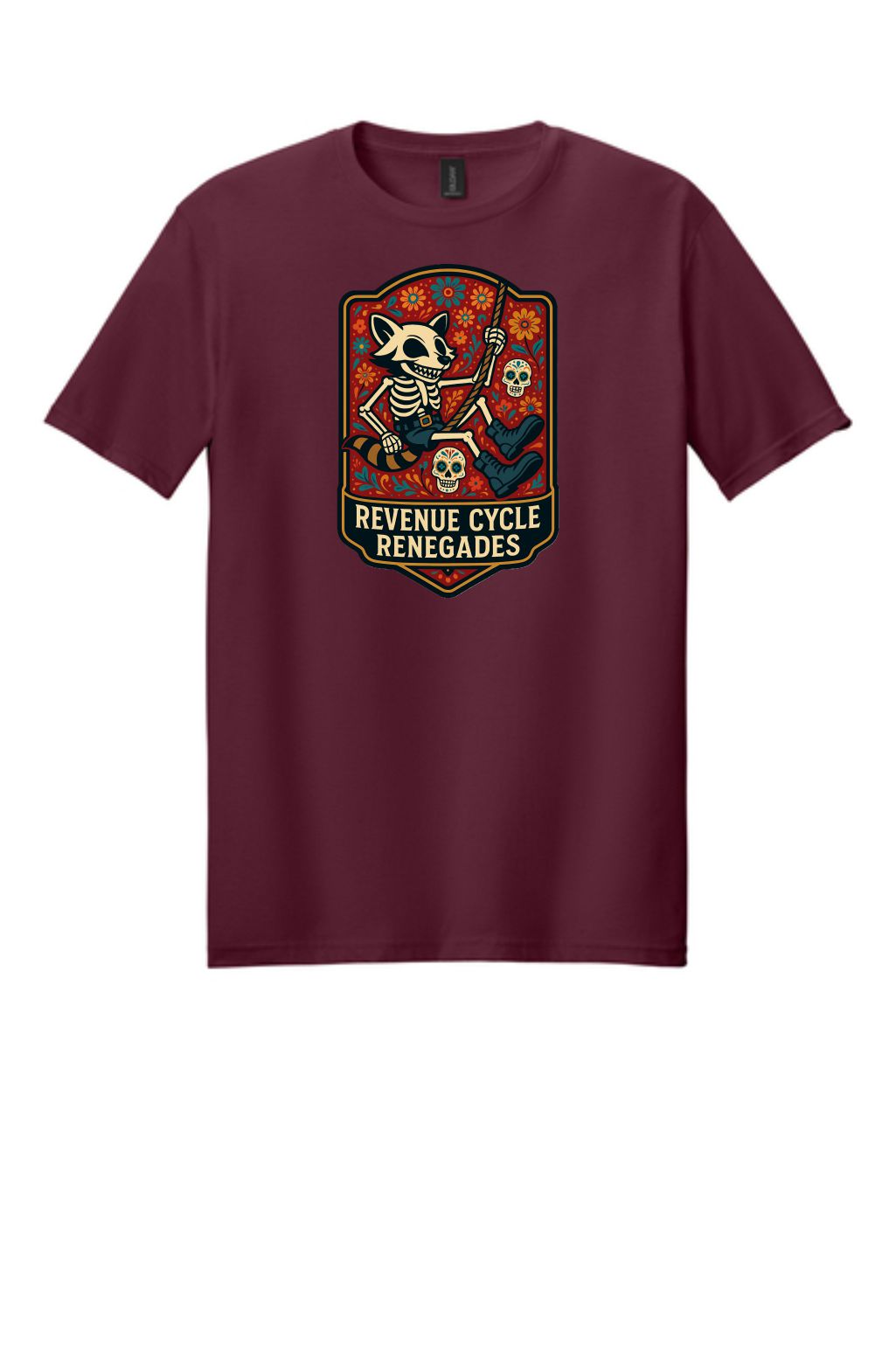 Revenue Cycle Sugar Skull -  gildan softstyle t-shirt 64000