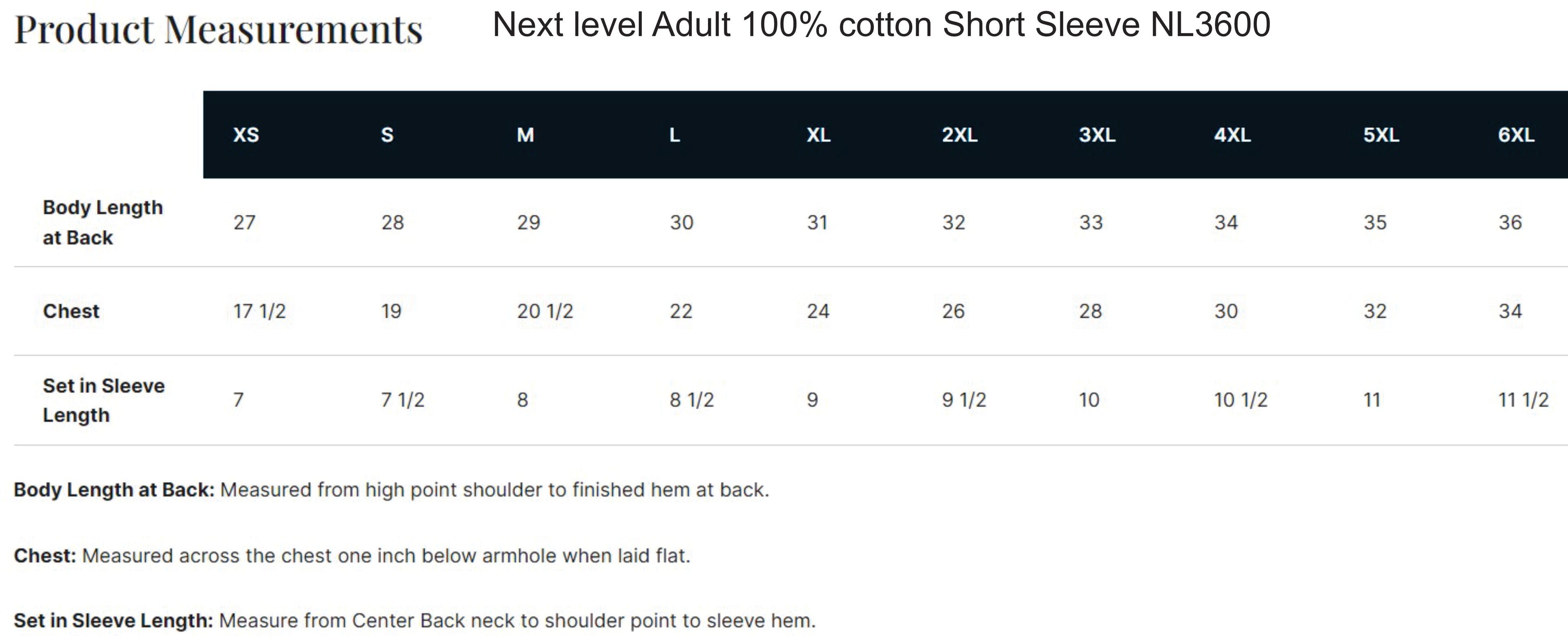 TROT- Next Level Short sleeve shirt NL3600