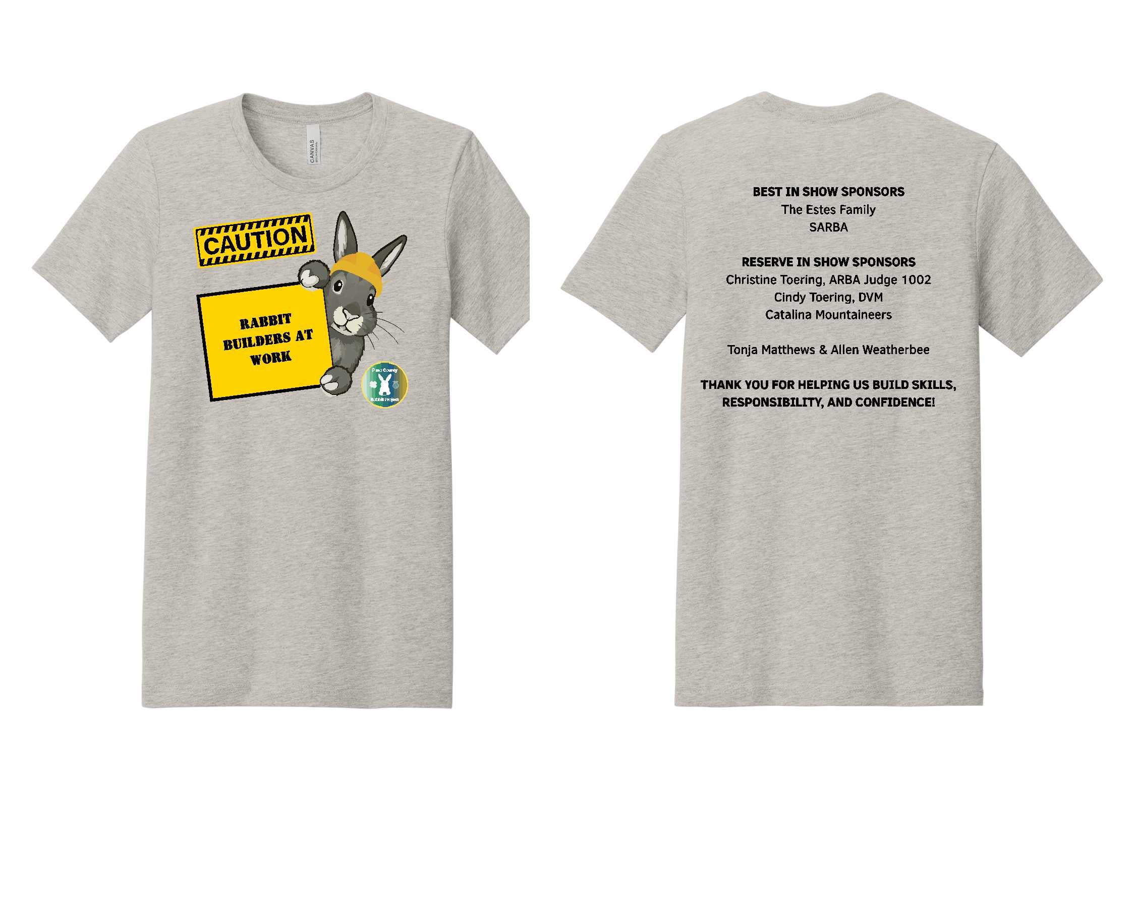 4H shirts - Youth Rabbit - 2026 BCY3001cvc