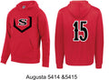 Strikers Baseball Augusta Red Long Sleeve Hoodie - 5414&5415