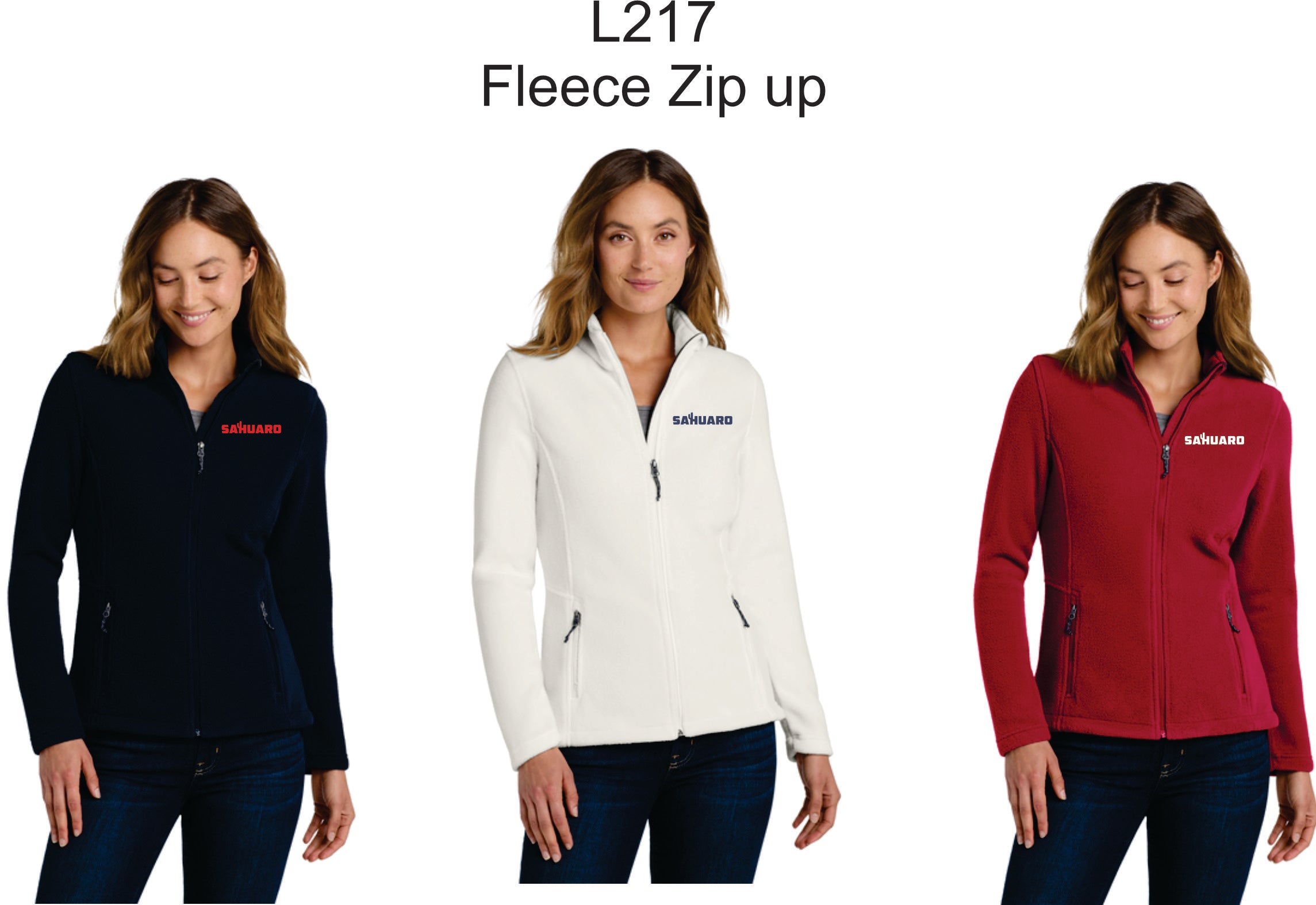 Sahuaro Baseball - Women's Microfleece Zip Up L217