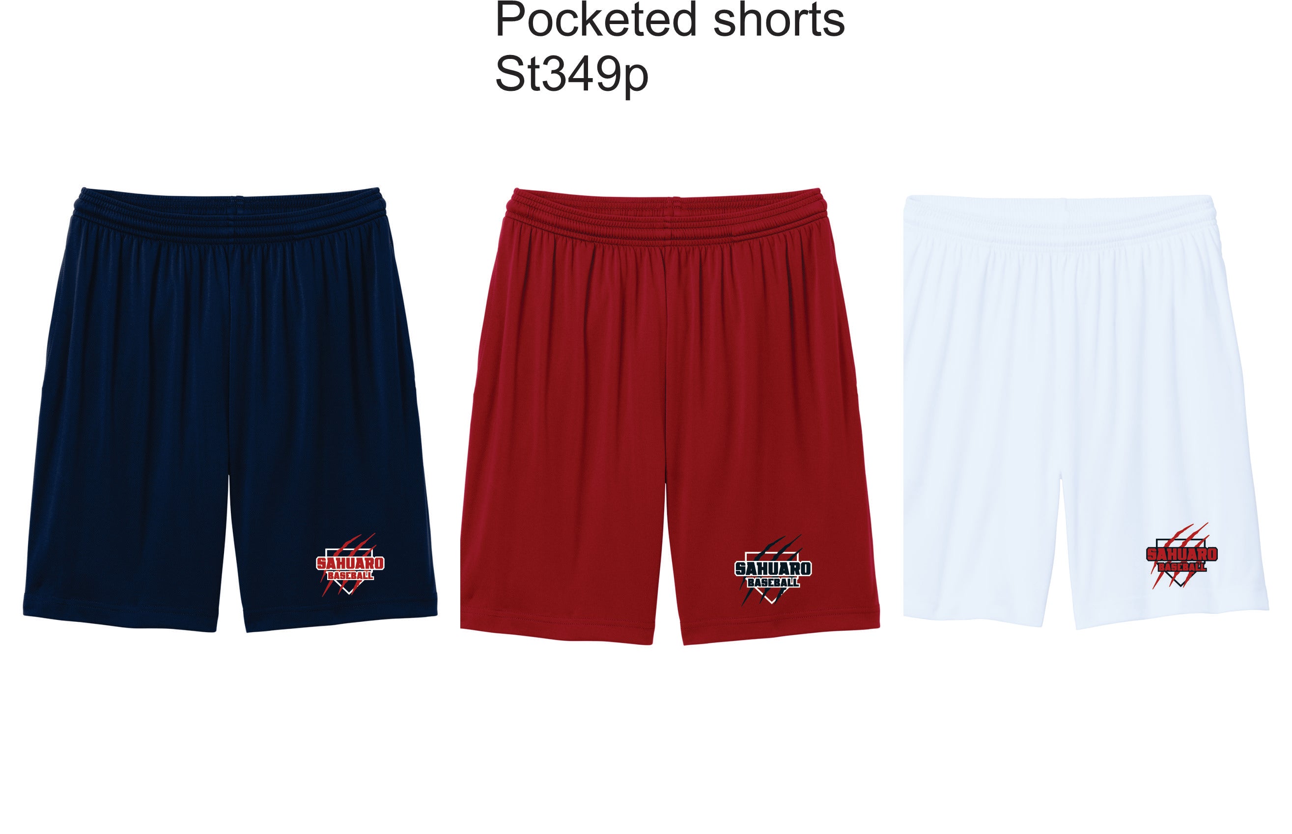 Sahuaro baseball- 7” Pocketed Short ST349P