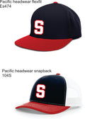 Sahuaro Baseball hats- Pacific Headwear ES474 and snapback 104S