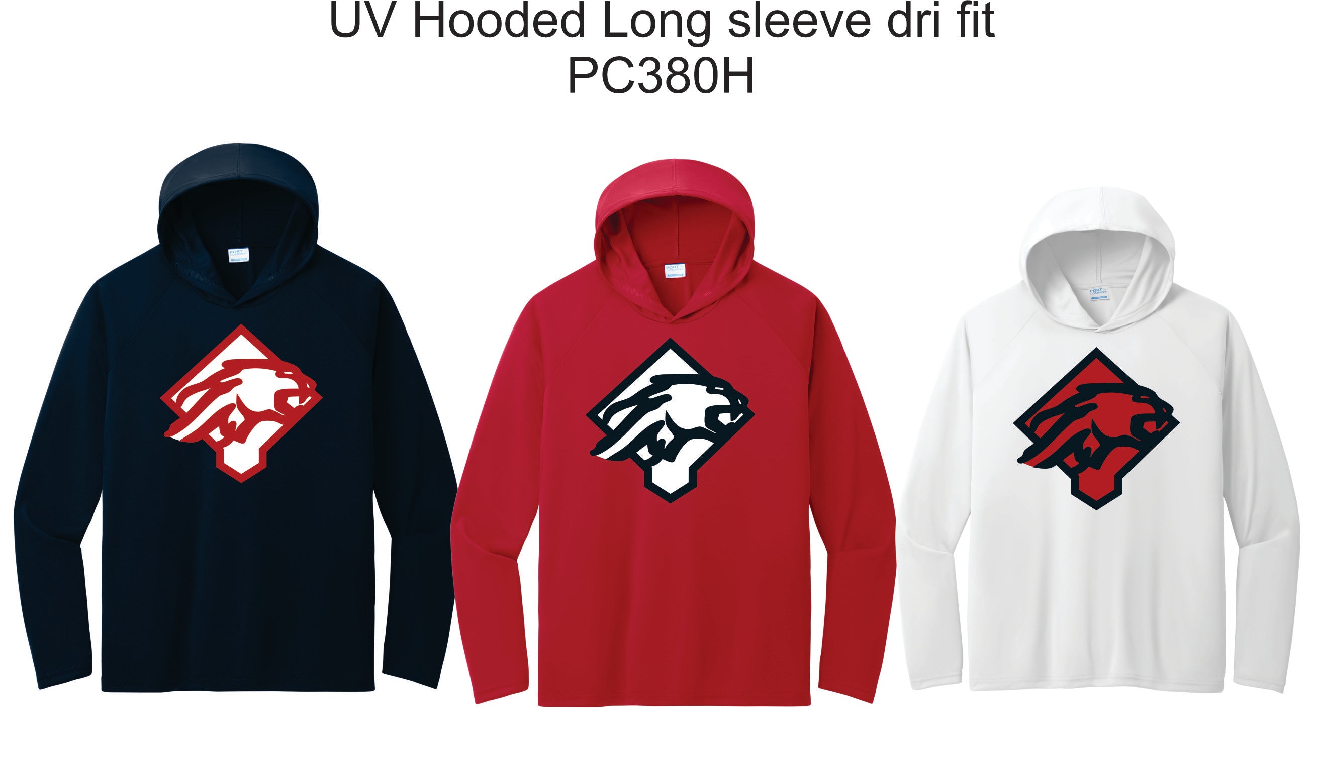 Sahuaro Baseball UV Hooded Dri Fit Long sleeve shirt (PC380H)
