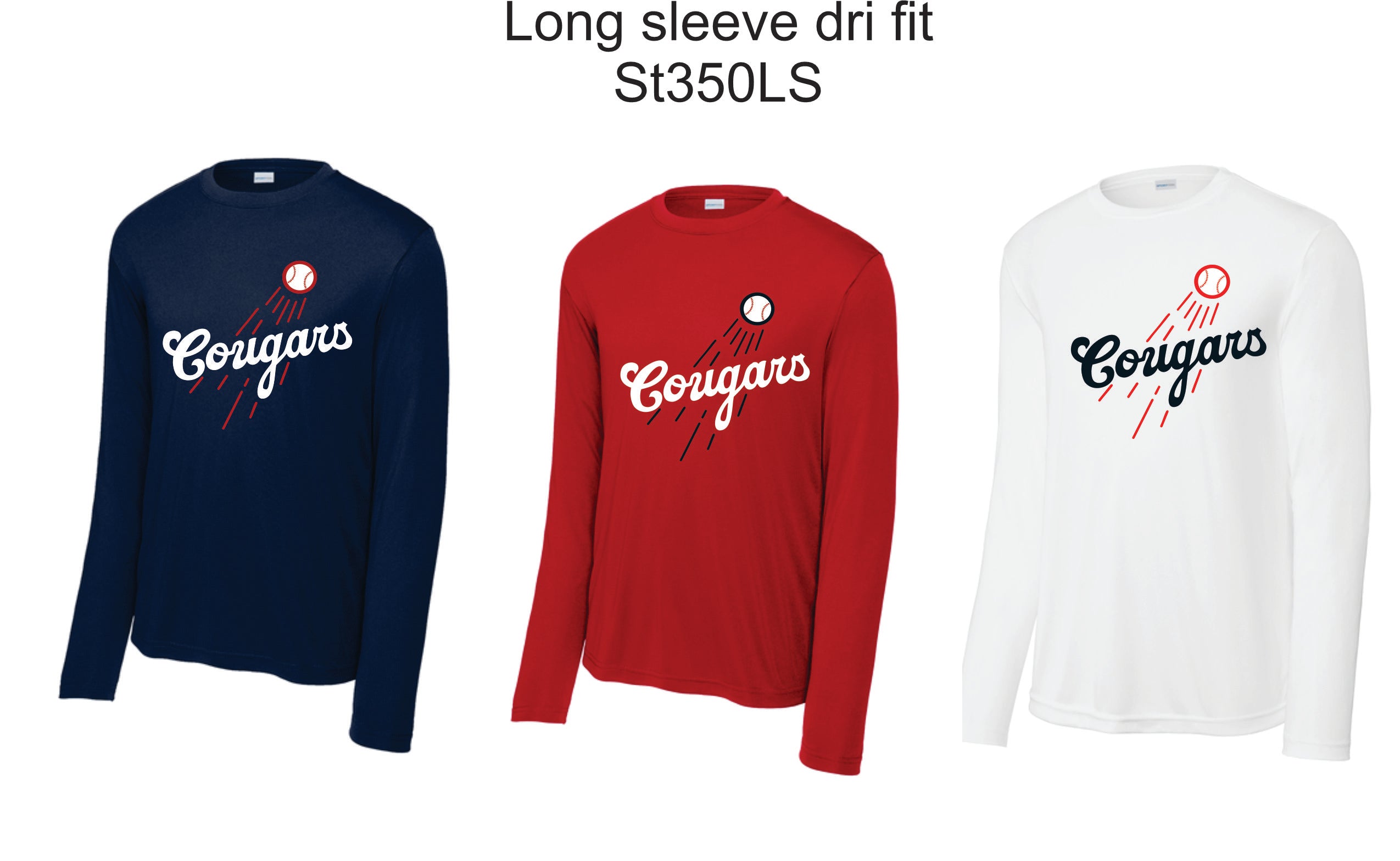 Sahuaro Baseball Dri Fit Long sleeve shirt (st350LS)