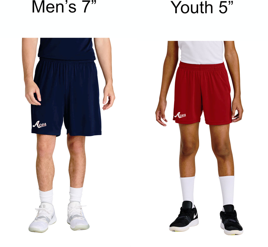 Vail Aces adult and youth Shorts- Sport Tek Pocketed Shorts ST349P