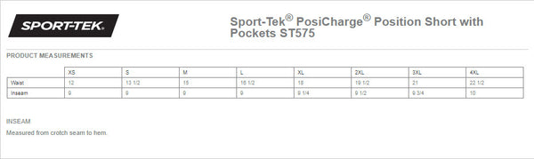 ST575 Sport-Tek® PosiCharge® Position Short with Pockets