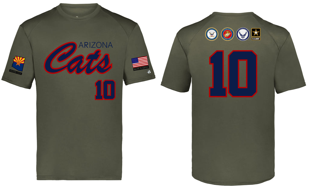 Arizona Cats - Green Military