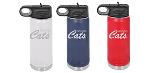 Arizona Cats - 20 oz Polar Camel Water Bottle