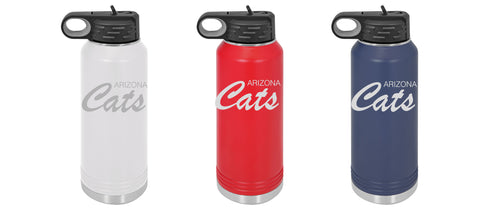 Arizona Cats - 32 oz Polar Camel Water Bottle