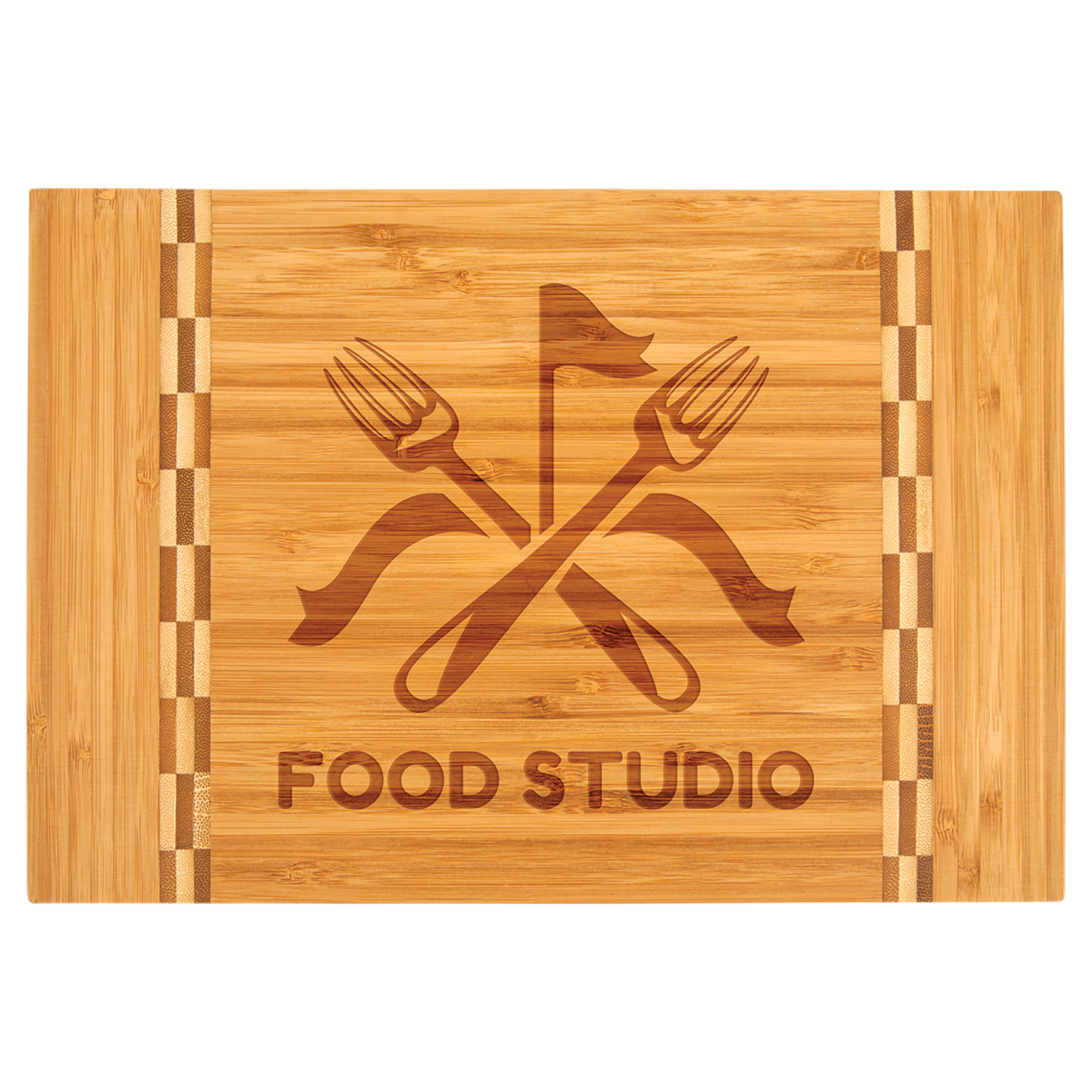 Custom Bamboo Cutting Board with inlay