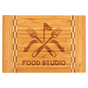 Custom Bamboo Cutting Board with inlay